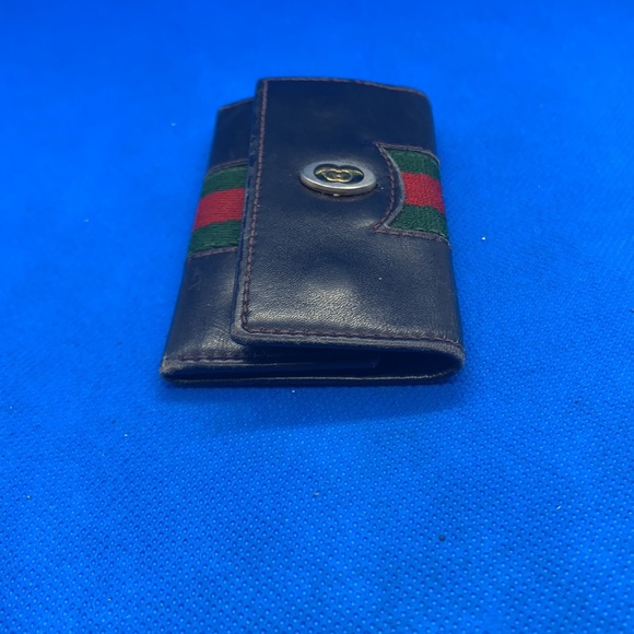 Gucci vintage black key holder wallet Sheri web - Picture 4 of 5